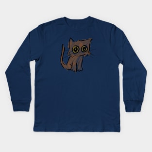 Scruffy Cat Kids Long Sleeve T-Shirt